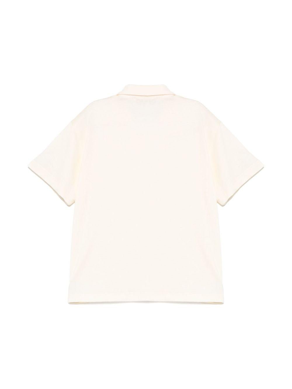 Polo per bambino Paolo Pecora Kids beige chiaro con bottoni frontali - Rubino Kids