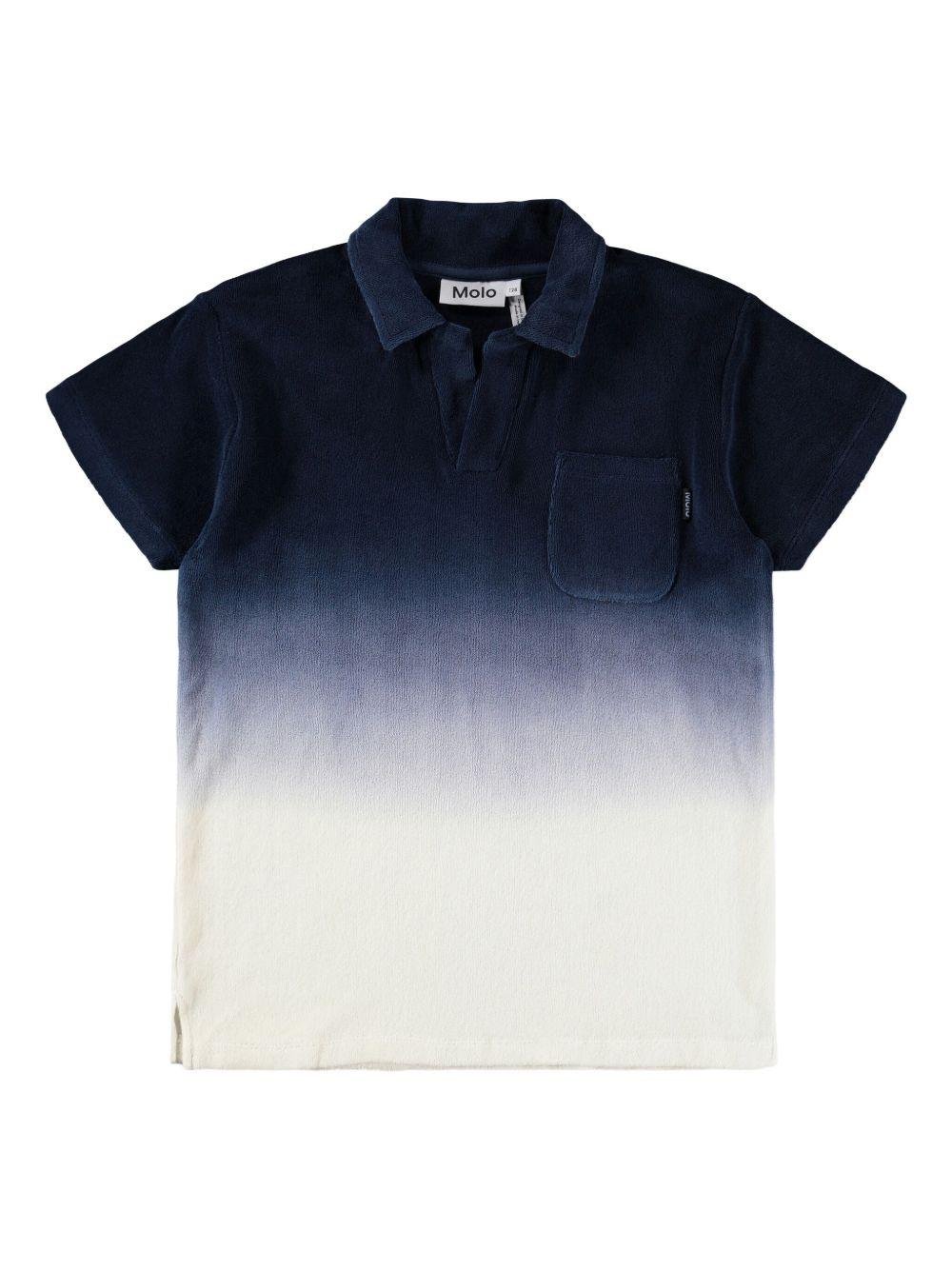 Polo Randel per bambino Molo blu con effetto sfumato - Rubino Kids