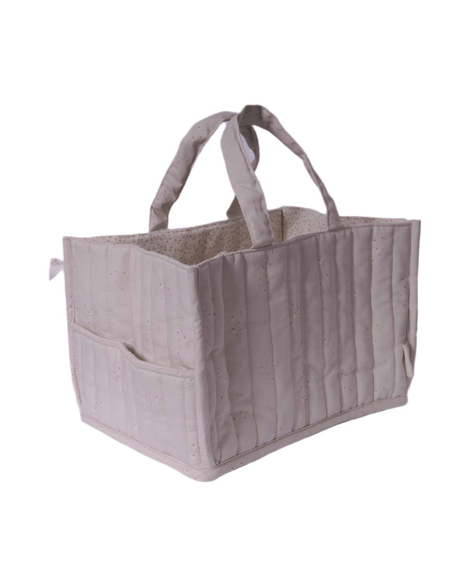 Porta pannolini per neonati Avery Row beige con due maniglie - Rubino Kids