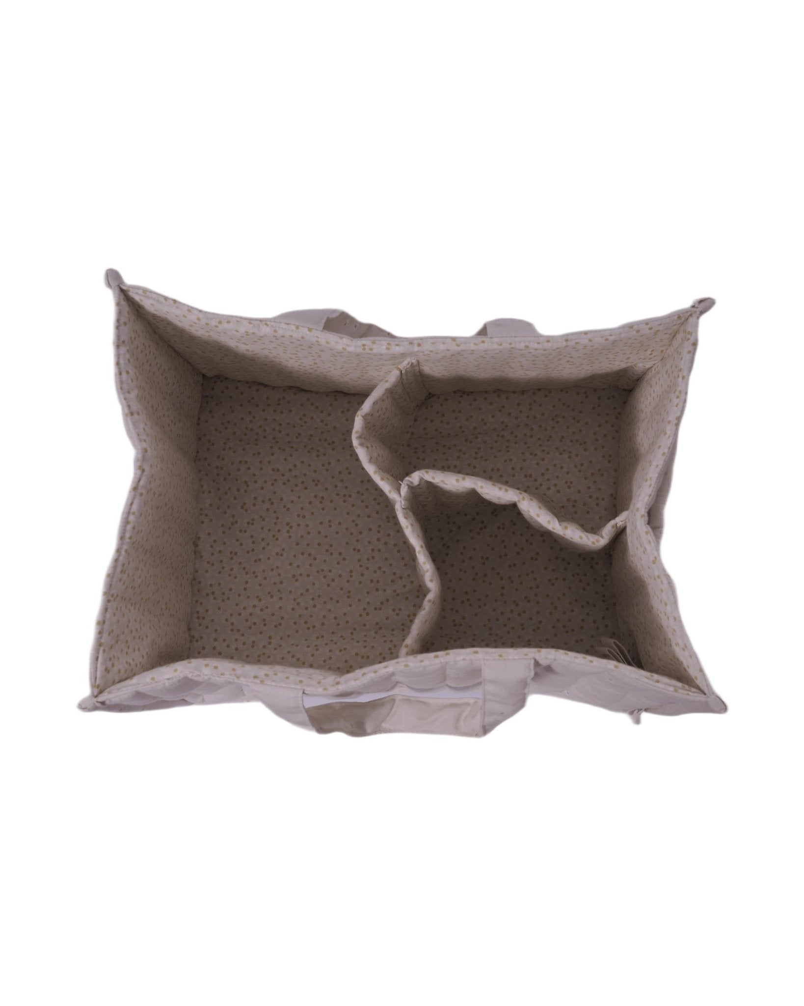 Porta pannolini per neonati Avery Row beige con due maniglie - Rubino Kids