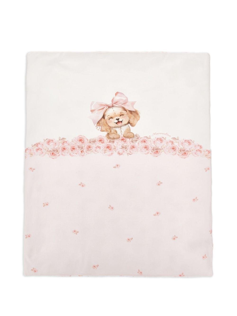 Sacco nanna per neonata Monnalisa bianco con stampa - Rubino Kids