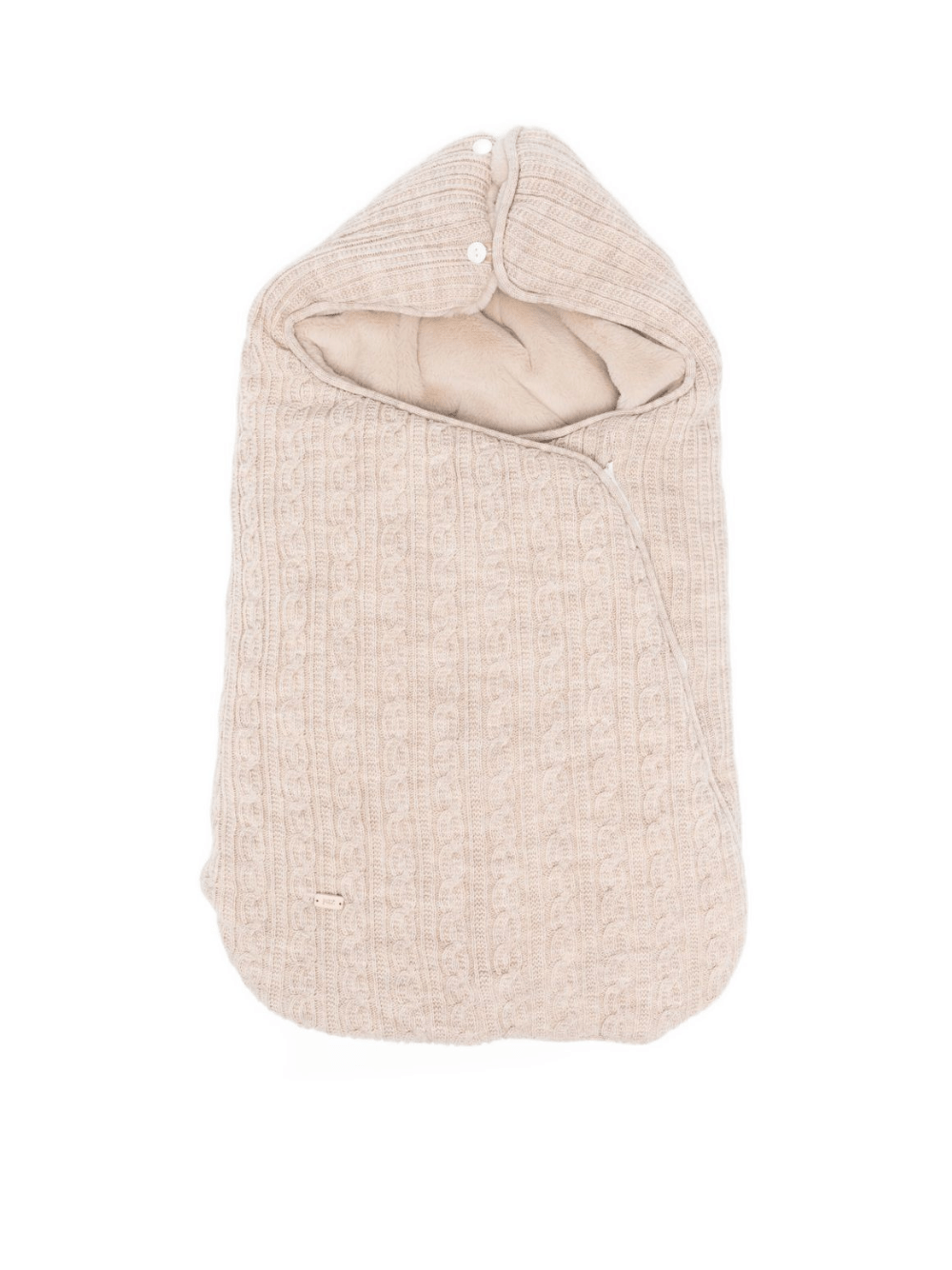Sacco nanna per neonati Paz Rodríguez beige con chiusura con cerniera - Rubino Kids