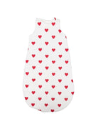 Sacco nanna per neonati Petit Bateau bianco con stampa cuore - Rubino Kids