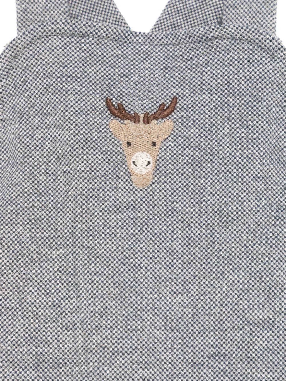 Salopette per neonato Donsje Mosie blu con finitura testurizzata - Rubino Kids