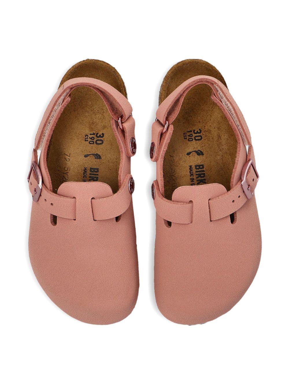 Sandali per bambina Birkenstock Kids rosa con cinturino posteriore - Rubino Kids