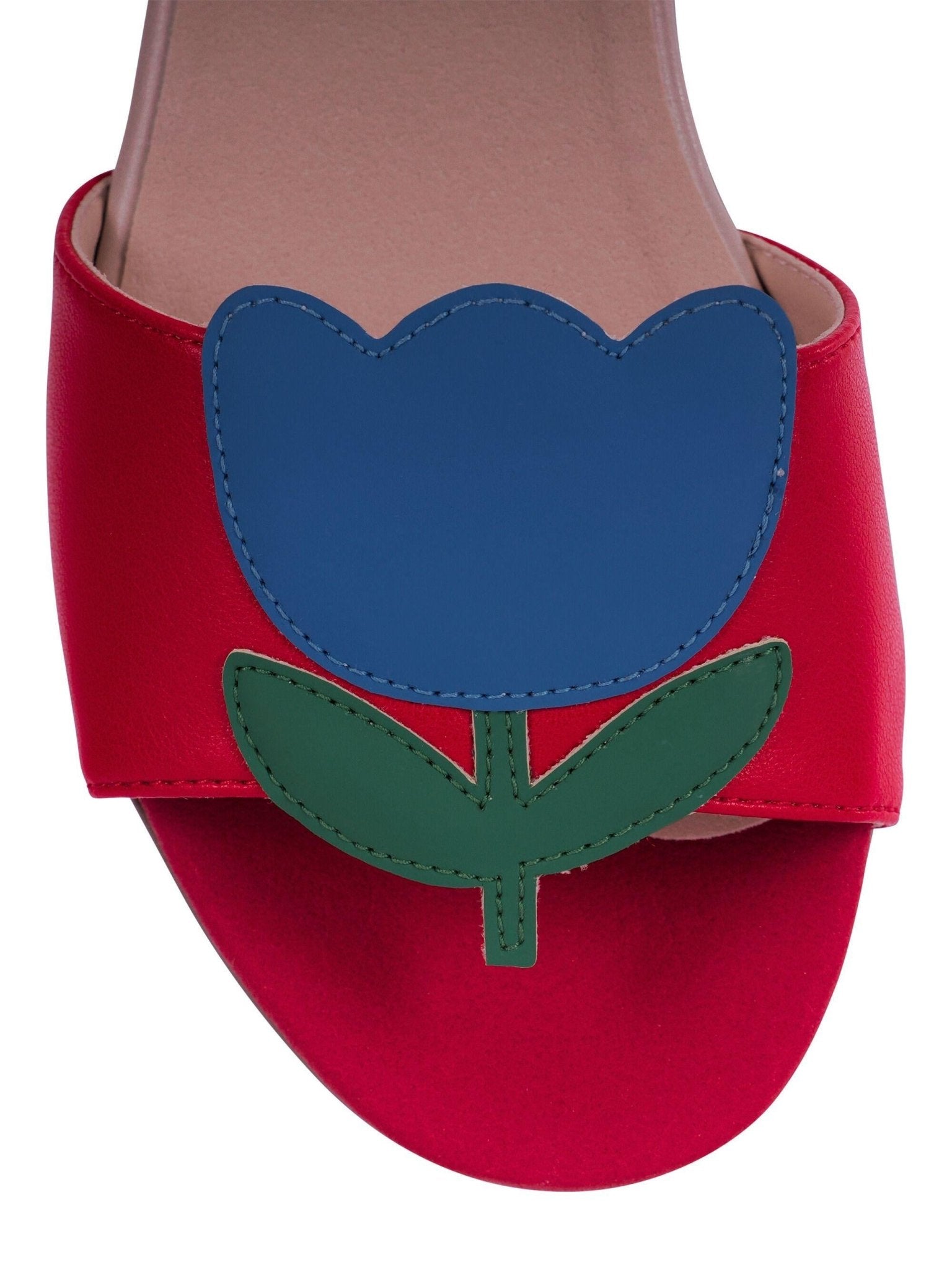 Sandali per bambina Stella McCartney Kids rossi con punta aperta - Rubino Kids