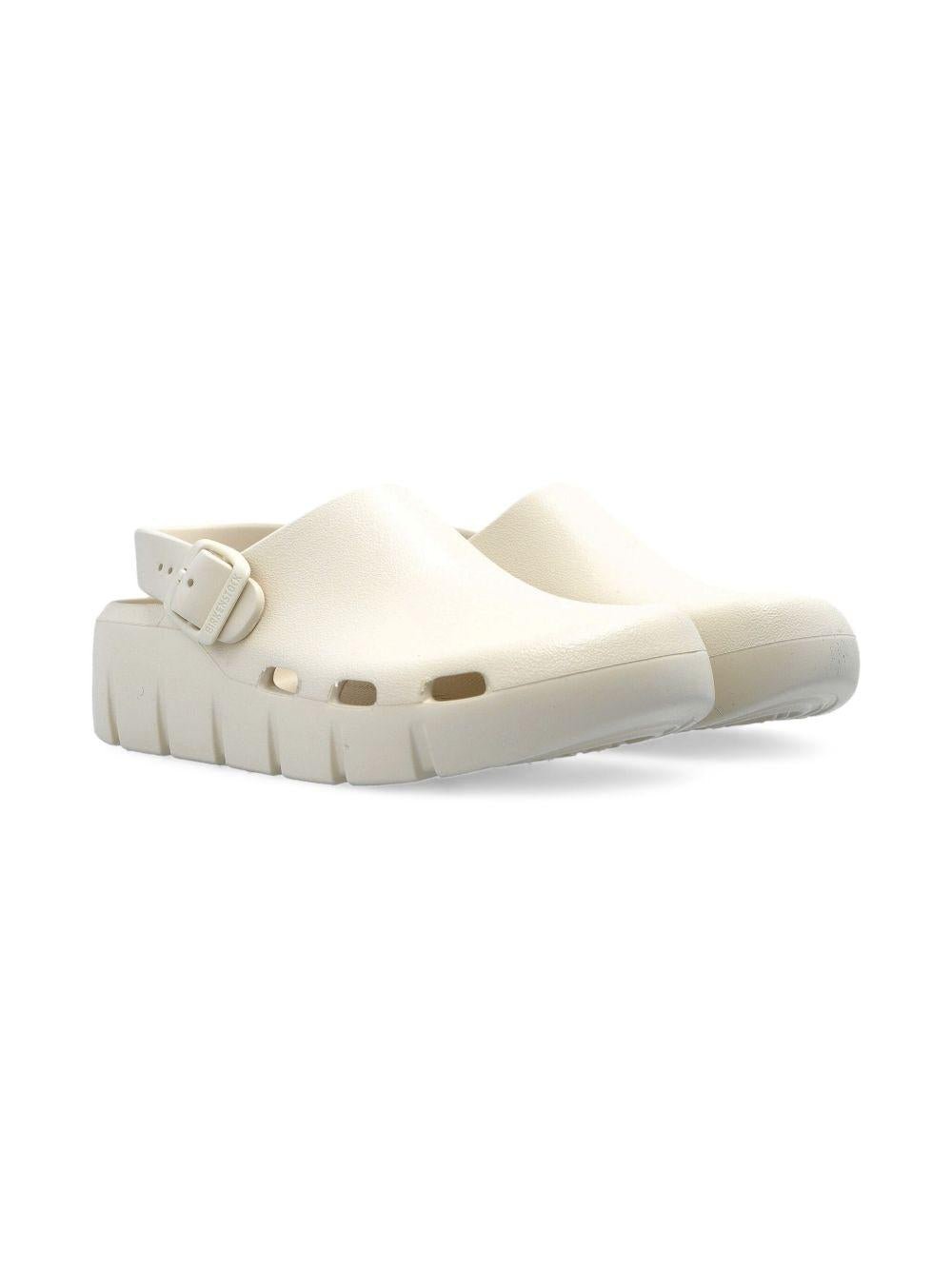Sandali per bambini Birkenstock Kids Birki Flow beige con cinturino alla caviglia - Rubino Kids