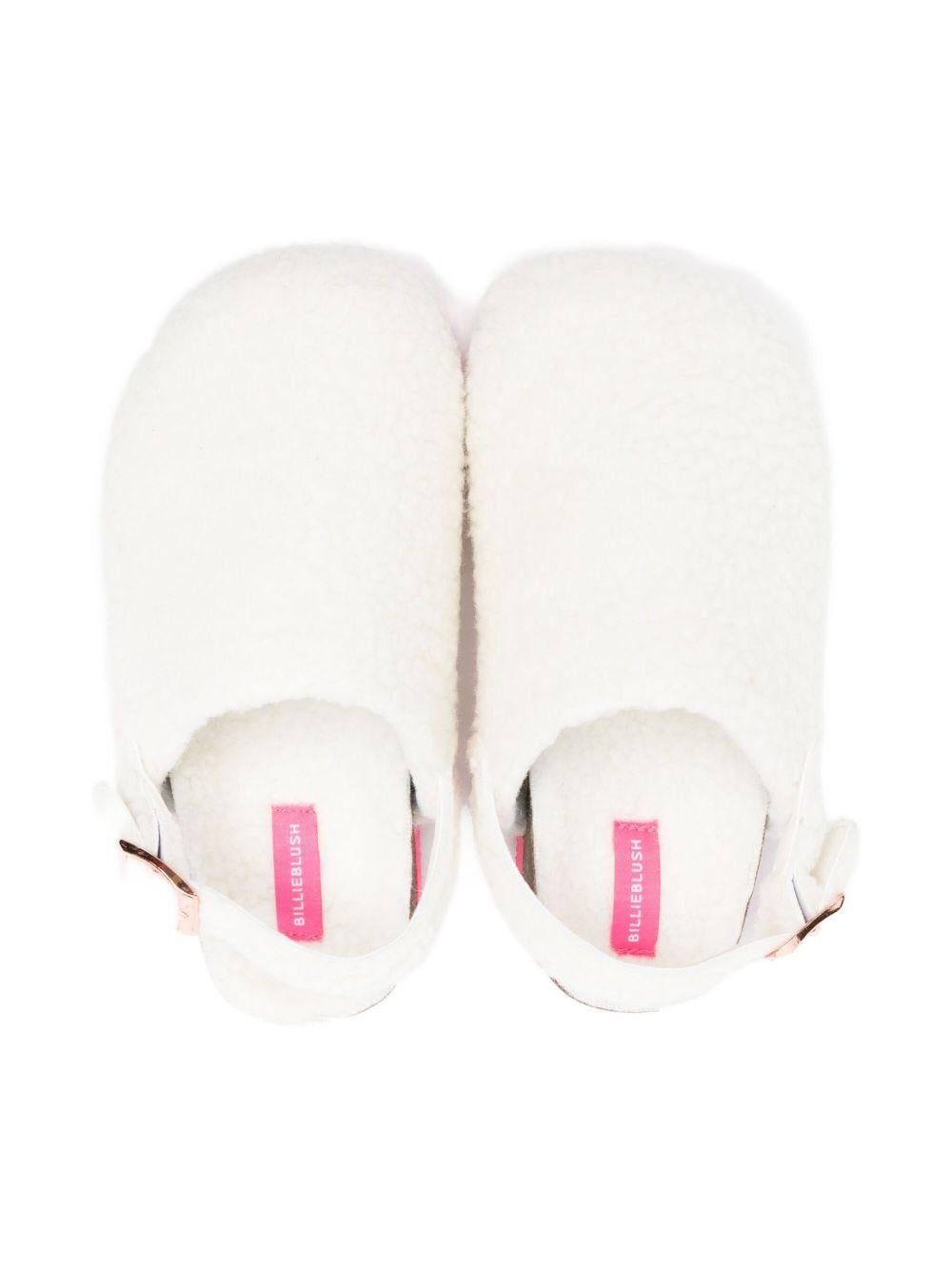 Sandali soffici per bambina Billieblush bianchi con cinturino posteriore - Rubino Kids