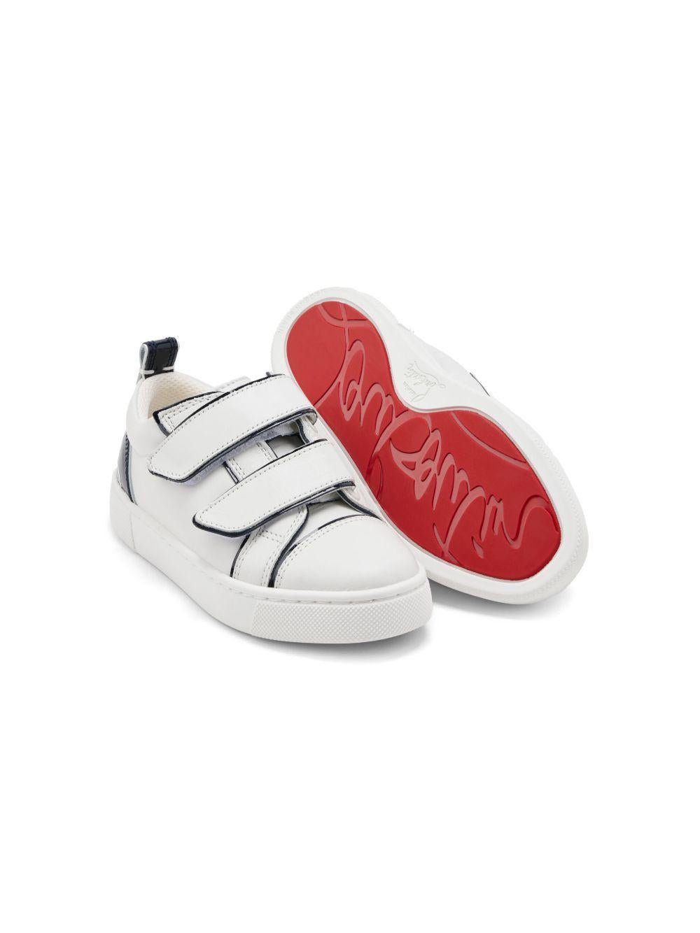 Scarpe per bambina Christian Louboutin Kids bianca con suola rossa<BR/> - Rubino Kids