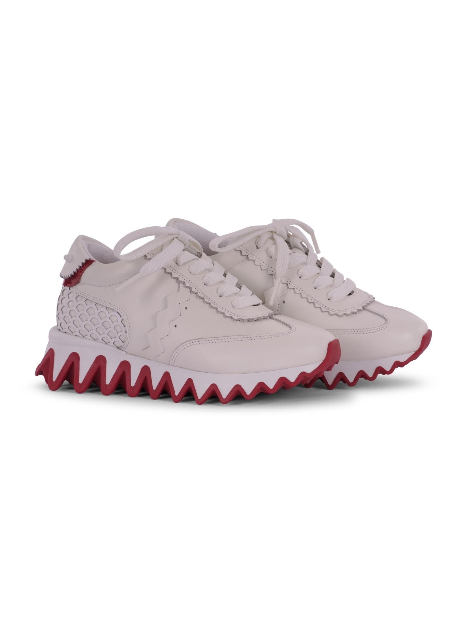 Scarpe per bambino Christian Loubutin Kids bianca con soletta rossa - Rubino Kids