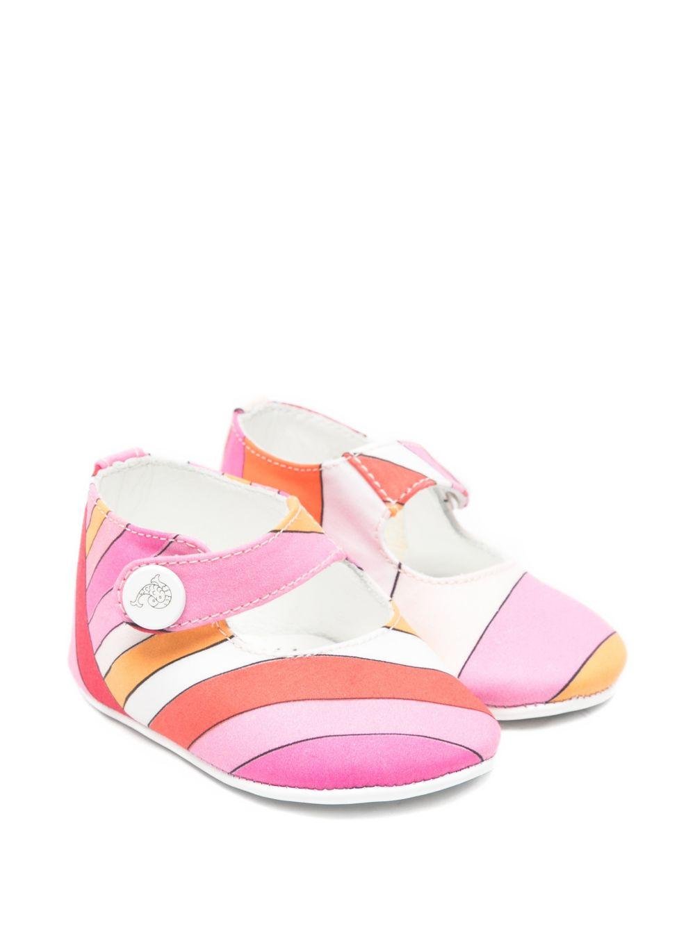 Scarpe per neonata Emilio Pucci Junior multicolore a righe - Rubino Kids