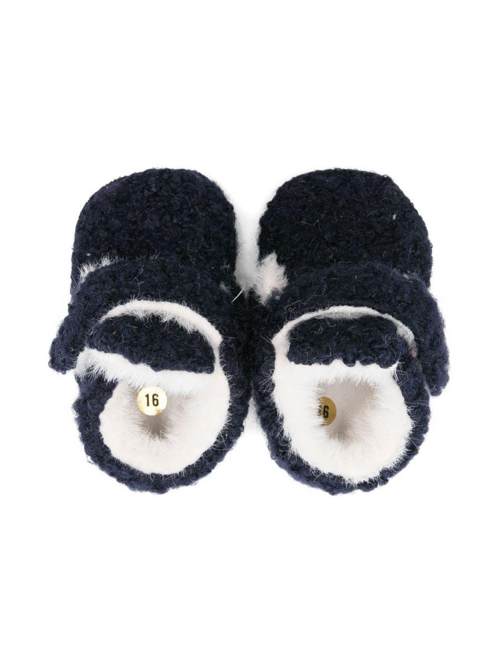 Scarpe primi passi per neonata Douuod Kids blu con tessuto testurizzato - Rubino Kids