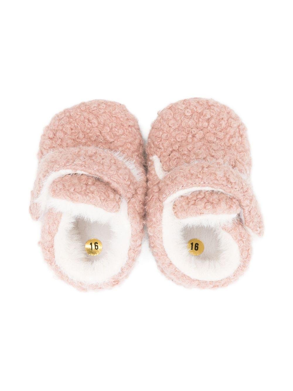 Scarpe primi passi per neonata Douuod Kids rosa con tessuto testurizzato - Rubino Kids