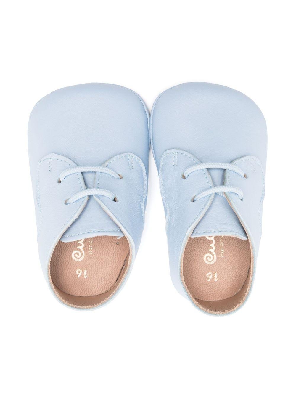 Scarpe primi passi per neonata Eli1957 azzurro con soletta in pelle con logo - Rubino Kids