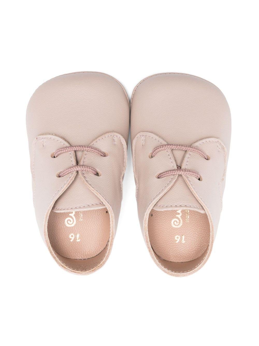 Scarpe primi passi per neonata Eli1957 beige con soletta in pelle con logo - Rubino Kids