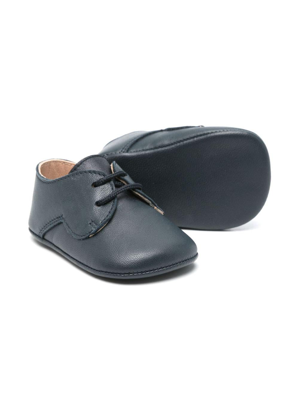 Scarpe primi passi per neonata Eli1957 blu con soletta in pelle con logo - Rubino Kids