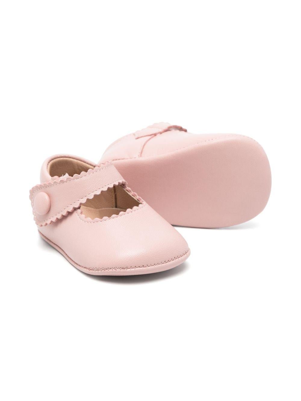 Scarpe primi passi per neonata Eli1957 rosa con soletta in pelle con logo - Rubino Kids
