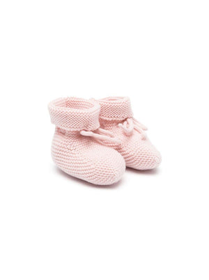 Scarpe primi passi per neonata Paz Rodriguez rosa con fiocco