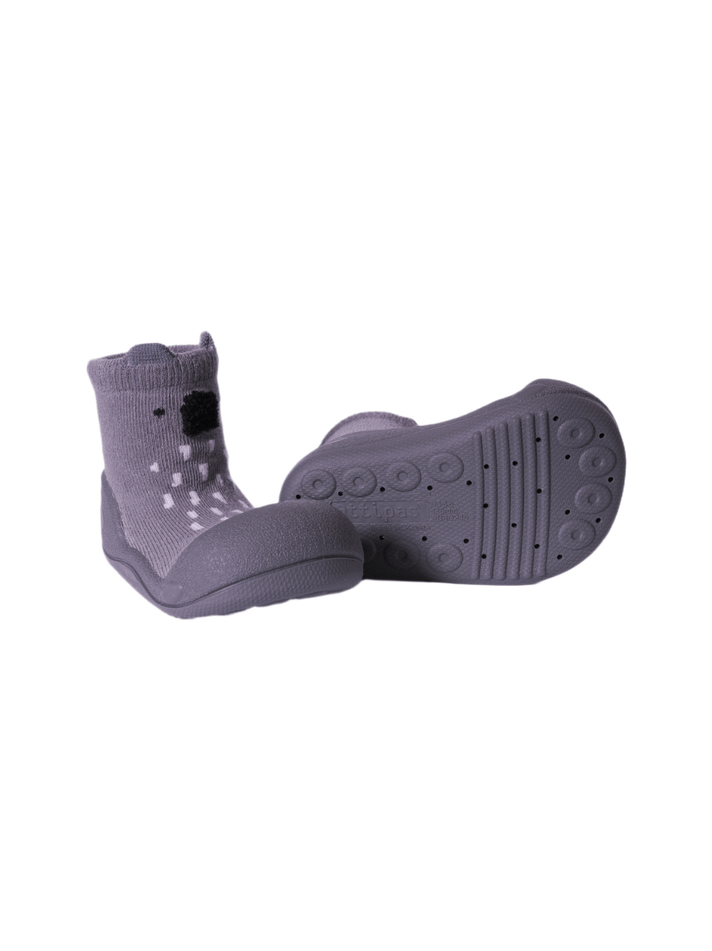 Scarpe primi passi per neonati Attipas grigie con motivo Koala - Rubino Kids