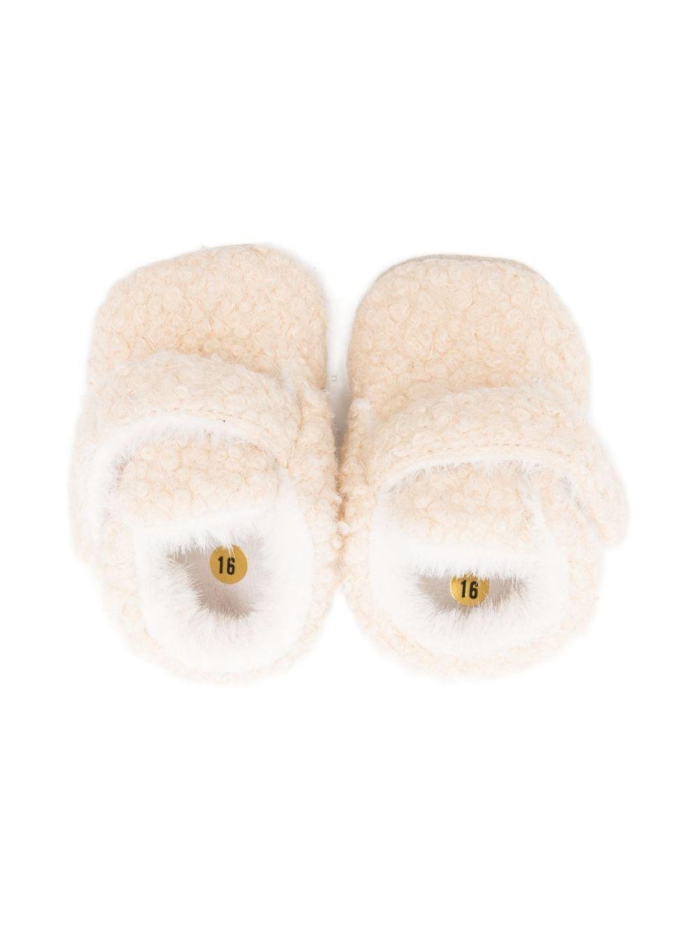 Scarpe primi passi per neonati Douuod Kids beige con cinturino a strappo - Rubino Kids