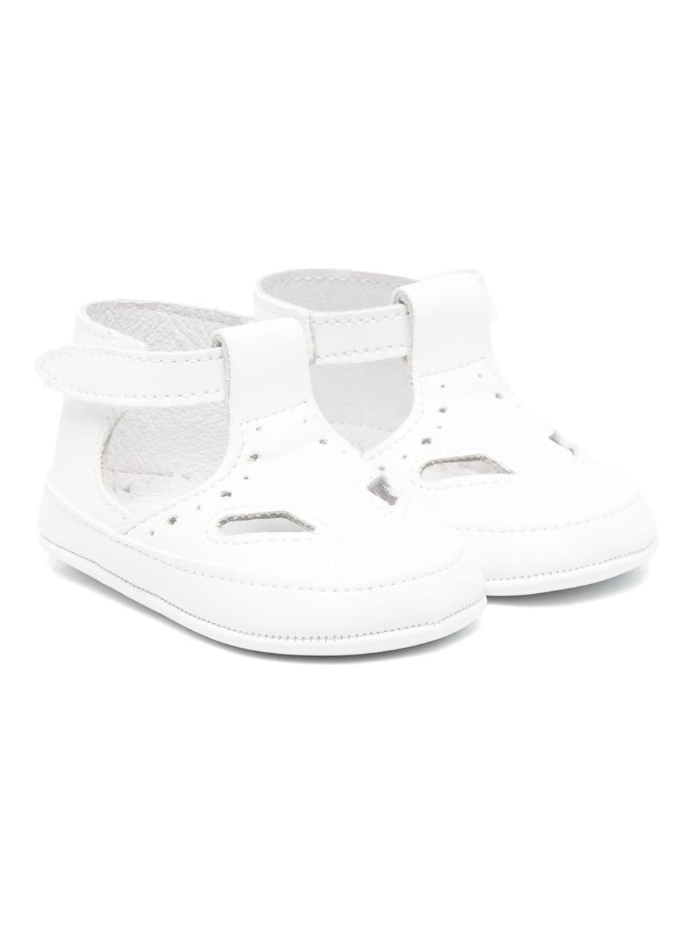 Scarpe primi passi per neonato Douuod Kids bianco in pelle - Rubino Kids