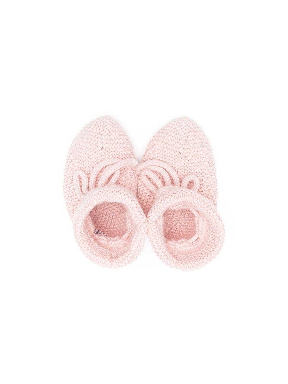 Scarpine da culla Paz Rodriguez rosa con design slip - on - Rubino Kids