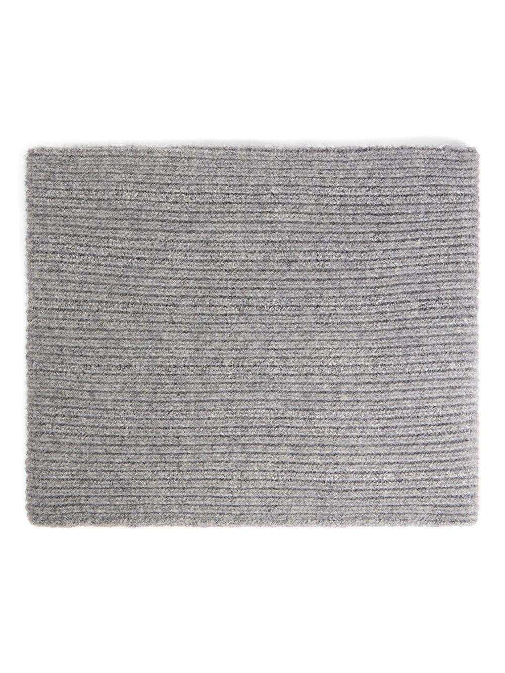 Sciarpa per bambina Bonpoint grigio a coste - Rubino Kids