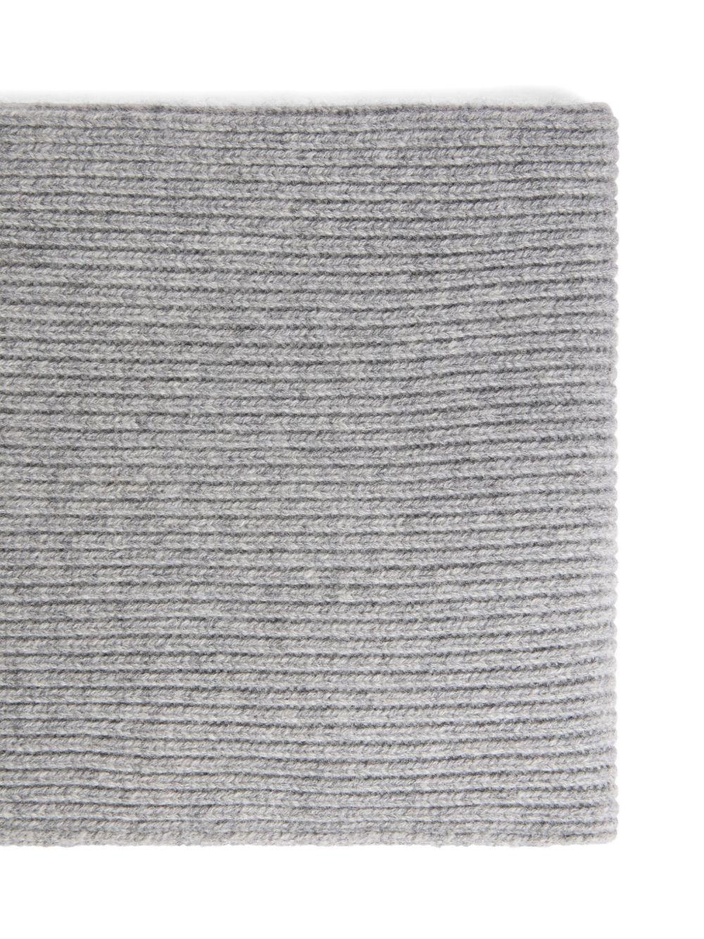 Sciarpa per bambina Bonpoint grigio a coste - Rubino Kids