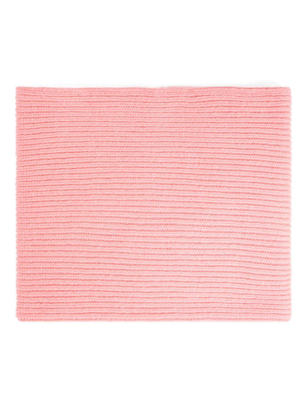 Sciarpa per bambina Bonpoint rosa a coste - Rubino Kids