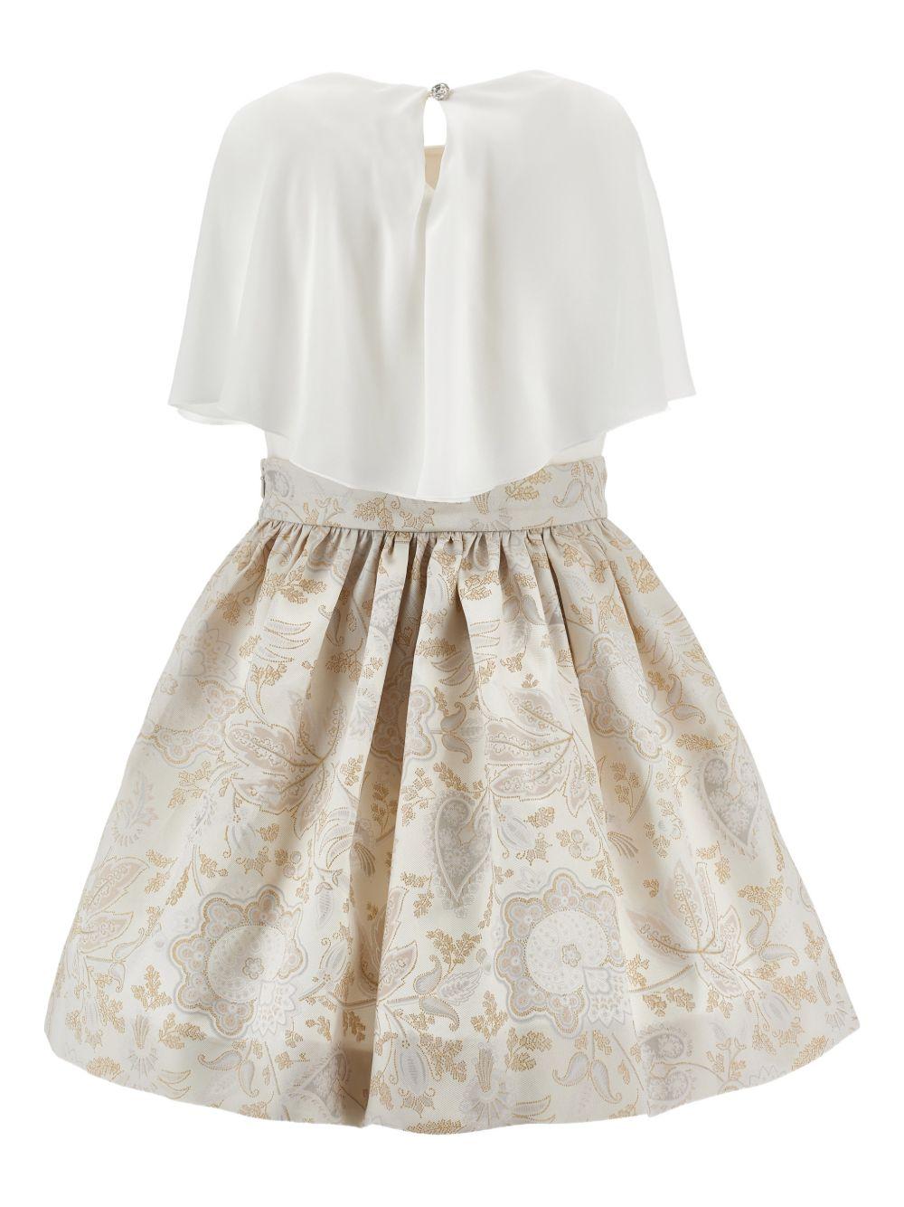 Set 2 pezzi per bambina Monnalisa beige con decorazione sullo scollo - Rubino Kids