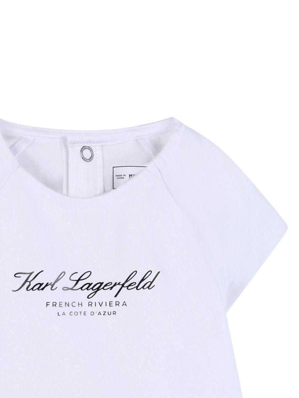 Set 2 pezzi per neonata Karl Lagerfeld Kids multicolore con stampa ikon choupette - Rubino Kids