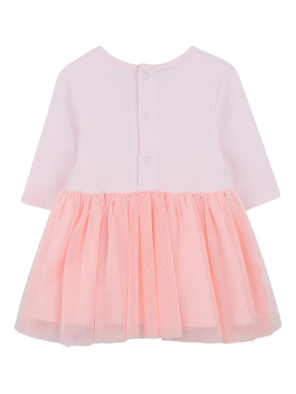 Set abito e leggins per neonata Billieblush rosa con motivo gatto - Rubino Kids