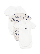 Set body per neonato Petit Bateau bianco in cotone - Rubino Kids