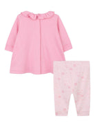 Set completo sportivo t-shirt e pantaloni Givenchy Kids rosa con dettaglio ruches - Rubino Kids
