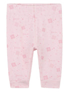 Set completo sportivo t-shirt e pantaloni Givenchy Kids rosa con dettaglio ruches - Rubino Kids