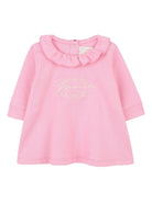 Set completo sportivo t-shirt e pantaloni Givenchy Kids rosa con dettaglio ruches - Rubino Kids