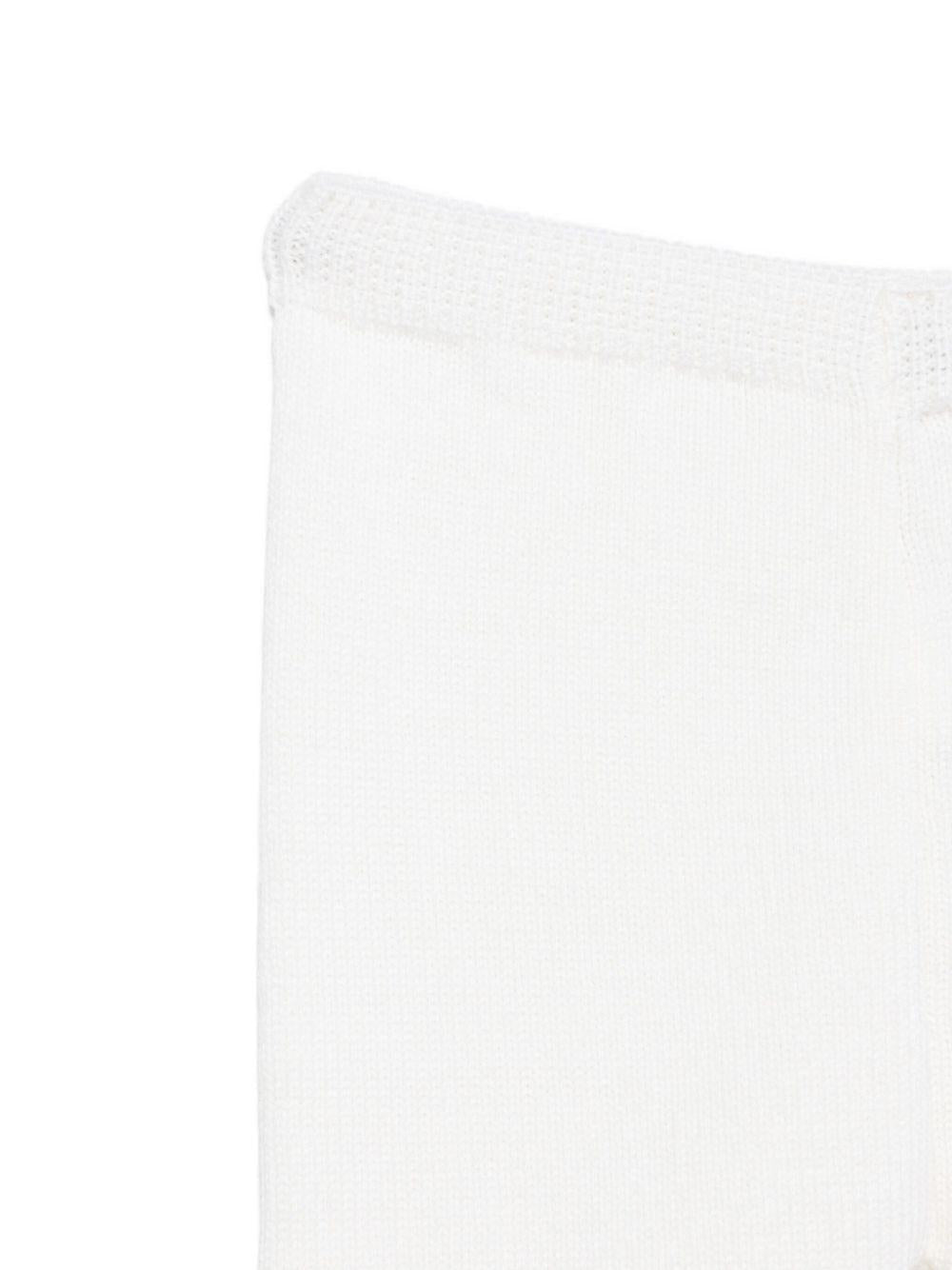 Set composto da top e pantaloni per neonata Paz Rodríguez bianco in pizzo - Rubino Kids