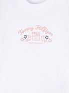 Set di abiti con stampa logo per neonata Tommy Hilfiger Junior azzurro con scollo rotondo - Rubino Kids