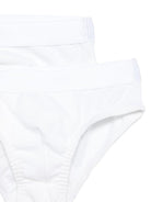 Set di due slip per bambino bianco a vita bassa - Rubino Kids