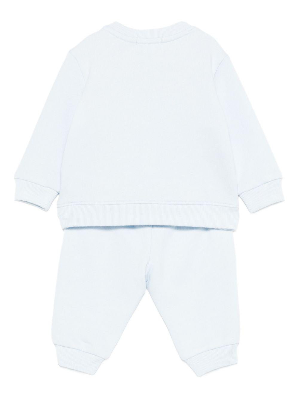 Set di maglia e pantaloni per neonata Polo Ralph Lauren Kids azzurri con stampa grafica Teddy - Rubino Kids