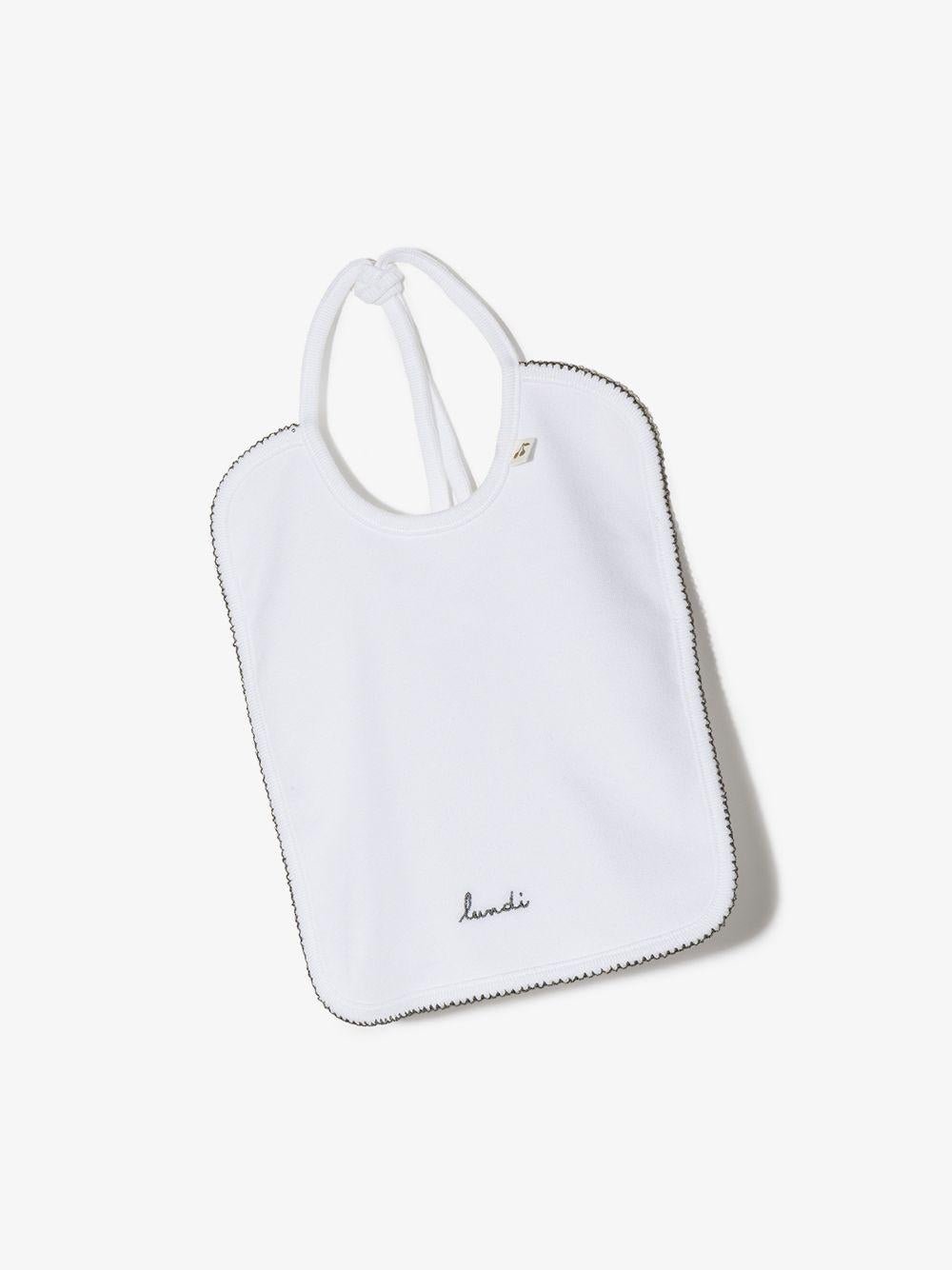 Set di sette bavaglini per neonati Bonpoint con orlo con ricamato - Rubino Kids