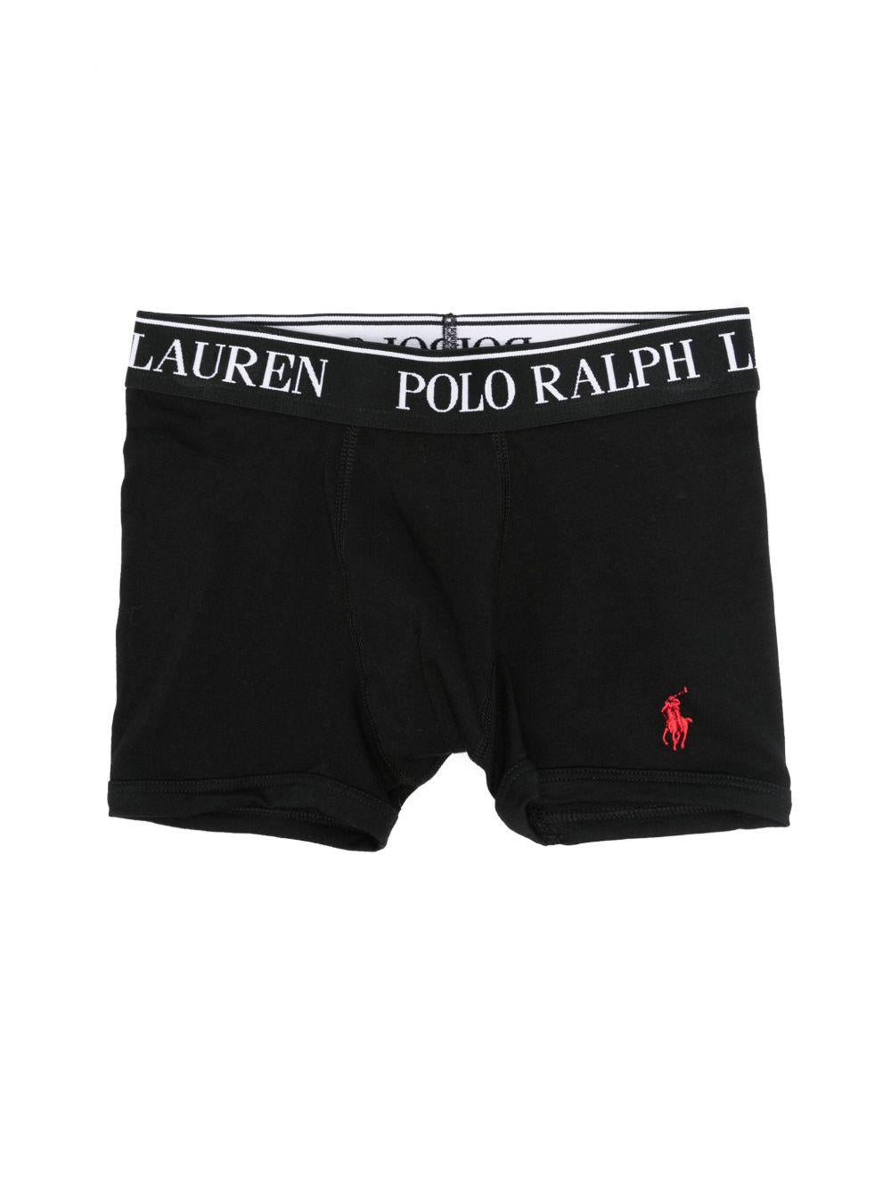 Set di tre boxer per bambino Polo Ralph Lauren Kids multicolore con caratteristico motivo Polo Pony - Rubino Kids