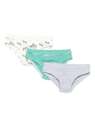 Set di tre slip per bambino Petit Bateau multicolore in cotone - Rubino Kids