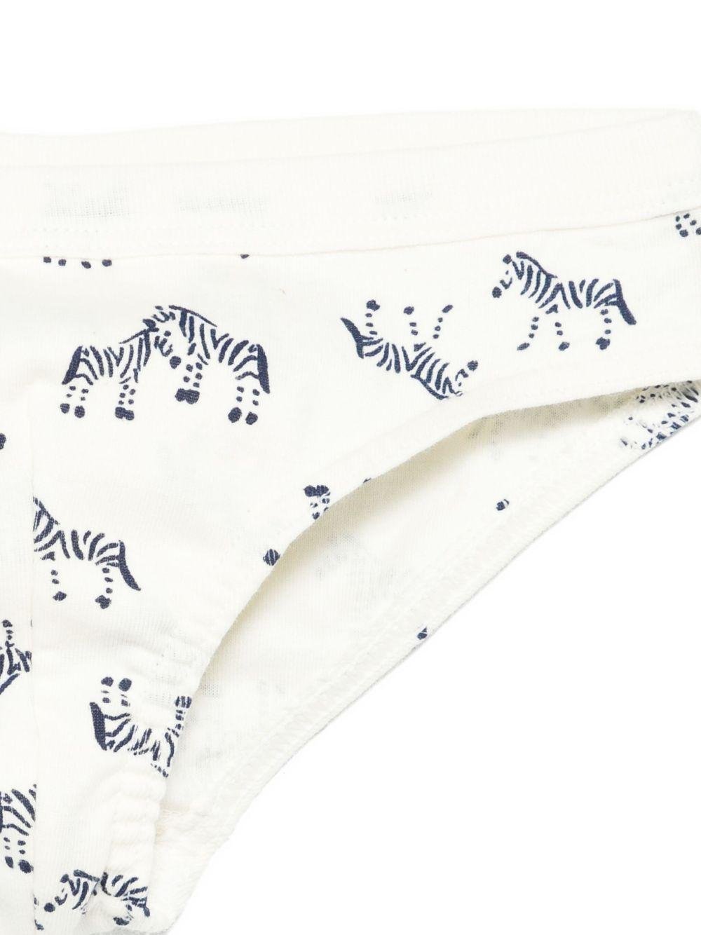 Set di tre slip per bambino Petit Bateau multicolore in cotone - Rubino Kids