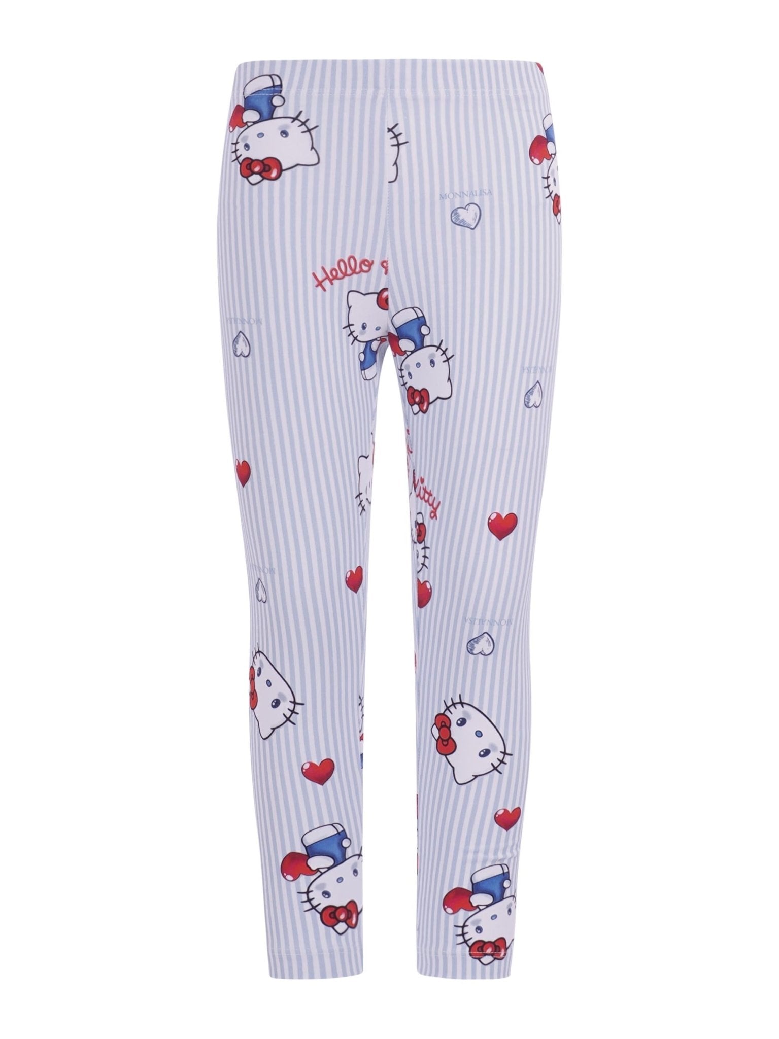 Set due pezzi top e pantaloni per bambina Monnalisa con stampa grafica sul davanti - Rubino Kids