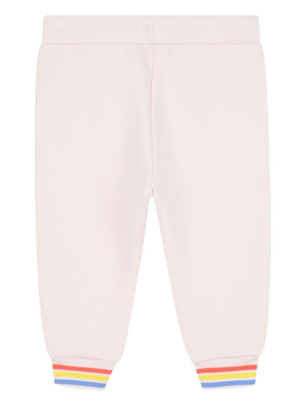Set felpa e joggers per neonata Billieblush rosa con motivo a cuori a contrasto - Rubino Kids