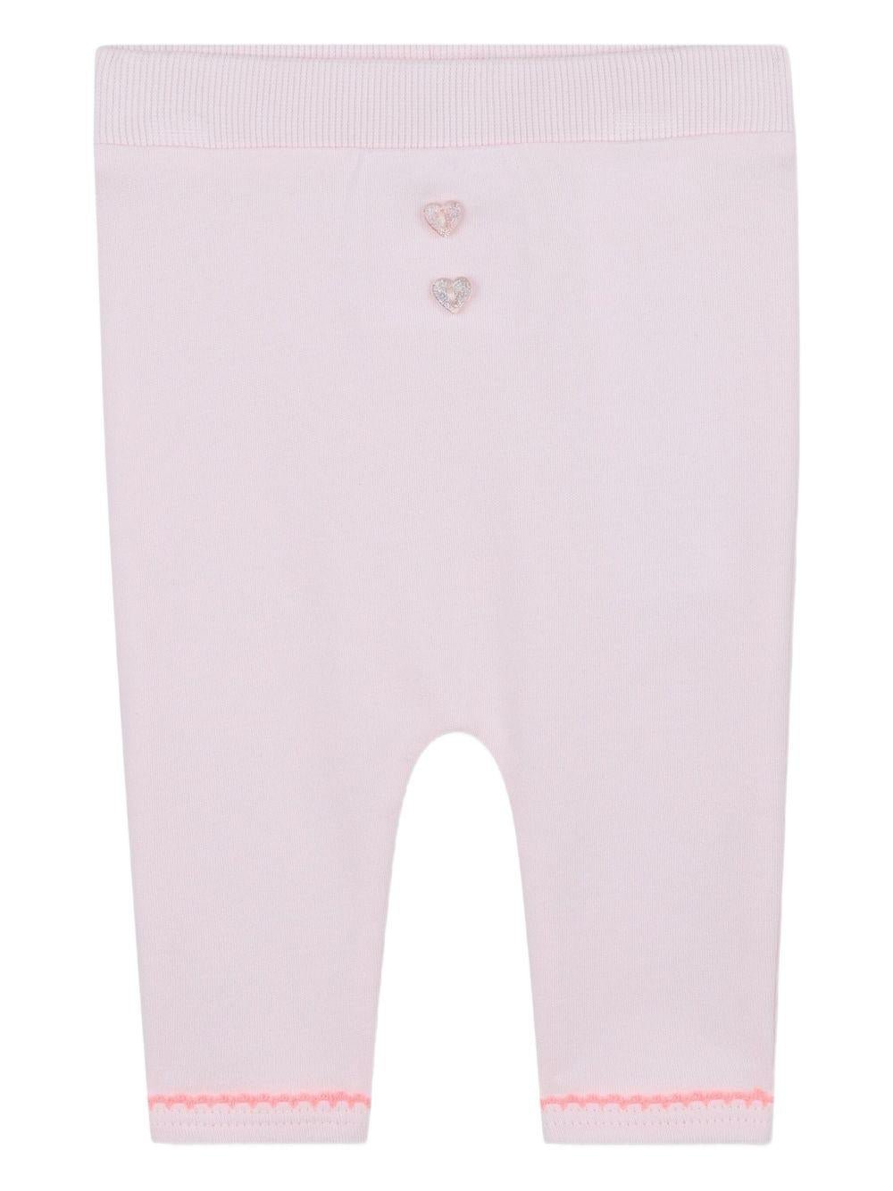 Set felpa e pantaloni per neonata Billieblush rosa con stampa Love - Rubino Kids