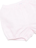 Set in lino con shorts per neonata Il Gufo bianco con dettagli plissettati - Rubino Kids