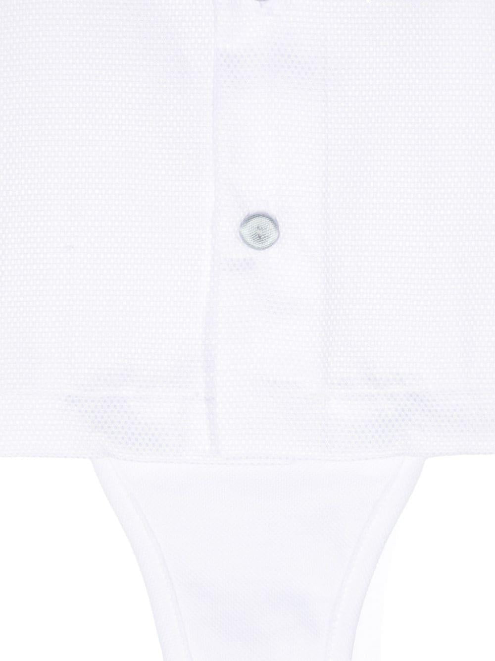 Set in raso per neonato La Stupenderia bianco con colletto classico - Rubino Kids