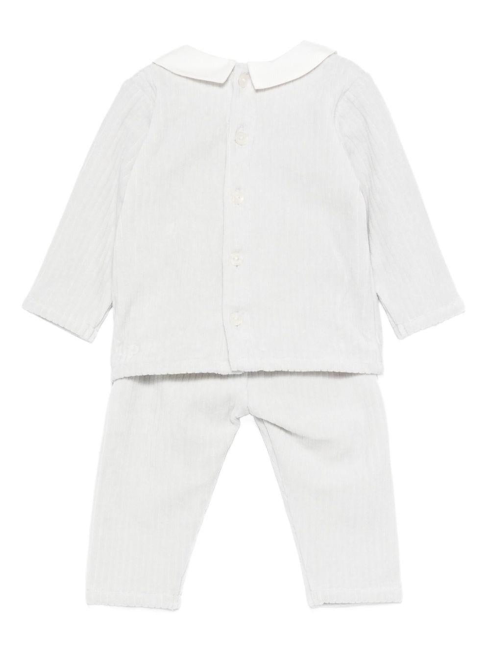 Set maglia e pantaloni per neonato Tartine Et Chocolat azzurro con colletto alla Peter Pan - Rubino Kids